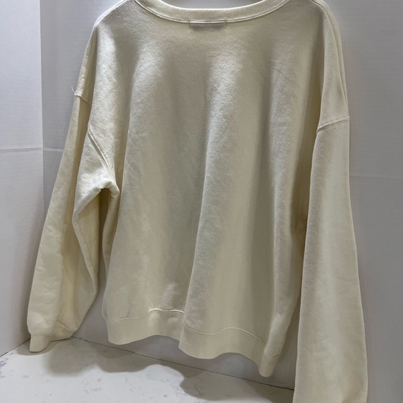 Wound Up Cream and Yellow Crewneck Sweater - Picture 2 of 6